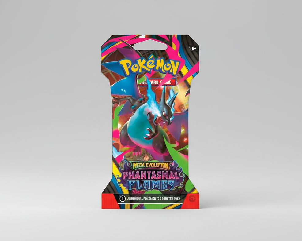 Pokemon TCG: Mega Evolution - Phantasmal Flames - Sleeved Booster - Ingles