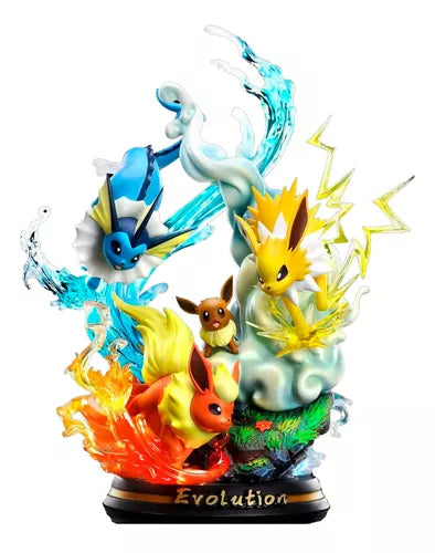 FIGURE - POKEMON EVOLUÇÕES EVEE DIORAMA 25CM