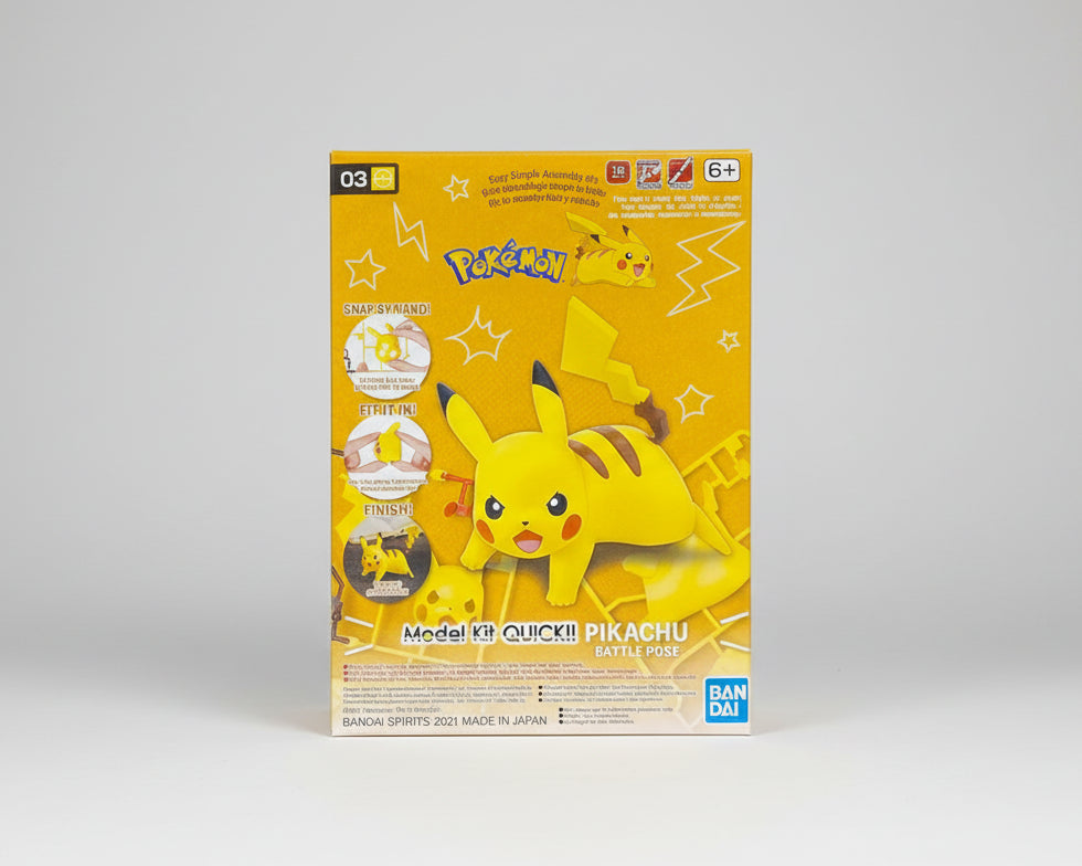 MODEL KIT - PIKACHU (BATTLE POSE) - POKEMON - QUICK MODEL KIT - BANDAI
