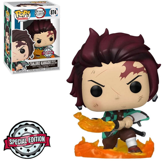 POP FUNKO 874 TANJIRO HINOKAMI DEMON SLAYER SPECIAL EDITION