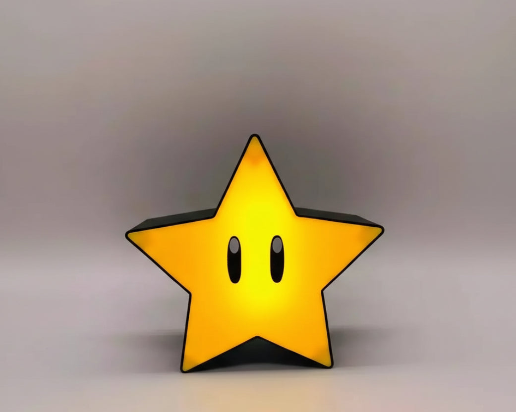 DECORATIVO - LUMINARIA LED ESTRELA MARIO BROS