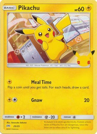 CARD POKEMON - PIKACHU 25/25