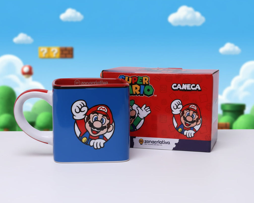 CANECA CUBO 300ML SUPER MARIO