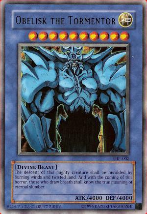 CARD - YU-GI-OH - OBELISK THE TORMENTOR GBI-002