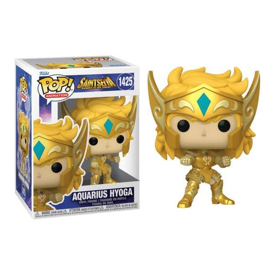 POP! SAINT SEIYA: CAVALEIROS DO ZODIACO - AQUARIUS HYOGA - COM ARMADURA DOURADA #1425