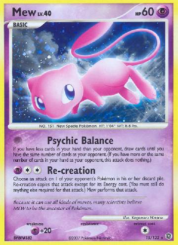 CARD POKEMON - MEW 15/132