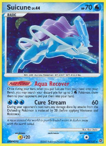 CARD POKEMON - SUICUNE LV.44 19/132