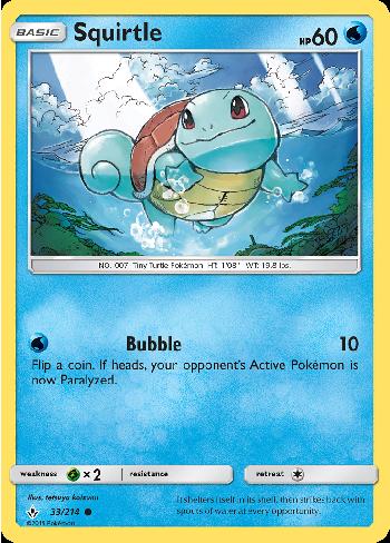 CARD POKEMON - SQUIRTLE 33/214