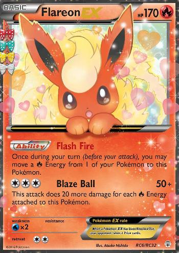 CARD POKEMON - FLAREON EX RC6/RC32