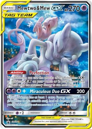 CARD POKEMON - MEWTWO E MEW GX SM191