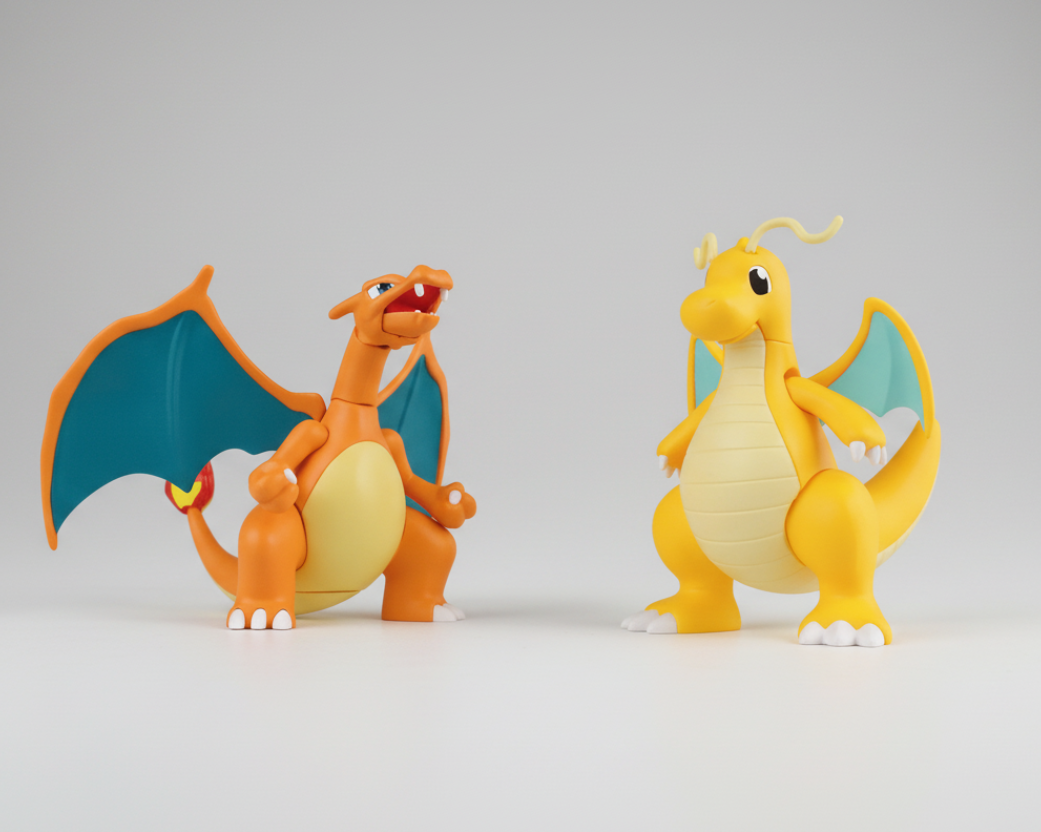 MODEL KIT - Charizard and Dragonite - Pokemon - Bandai