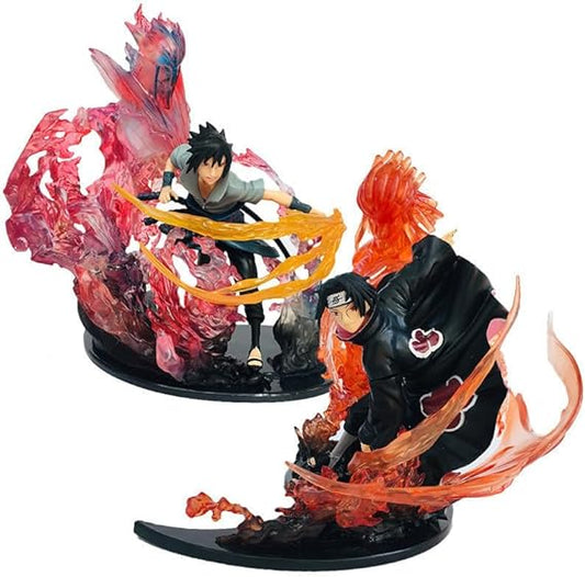 FIGURE - SASUKE E ITACHI UCHIHA COMBO - NARUTO SHIPPUDEN