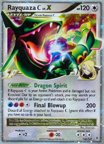 CARD POKEMON - RAYQUAZA C lv.X 146/147