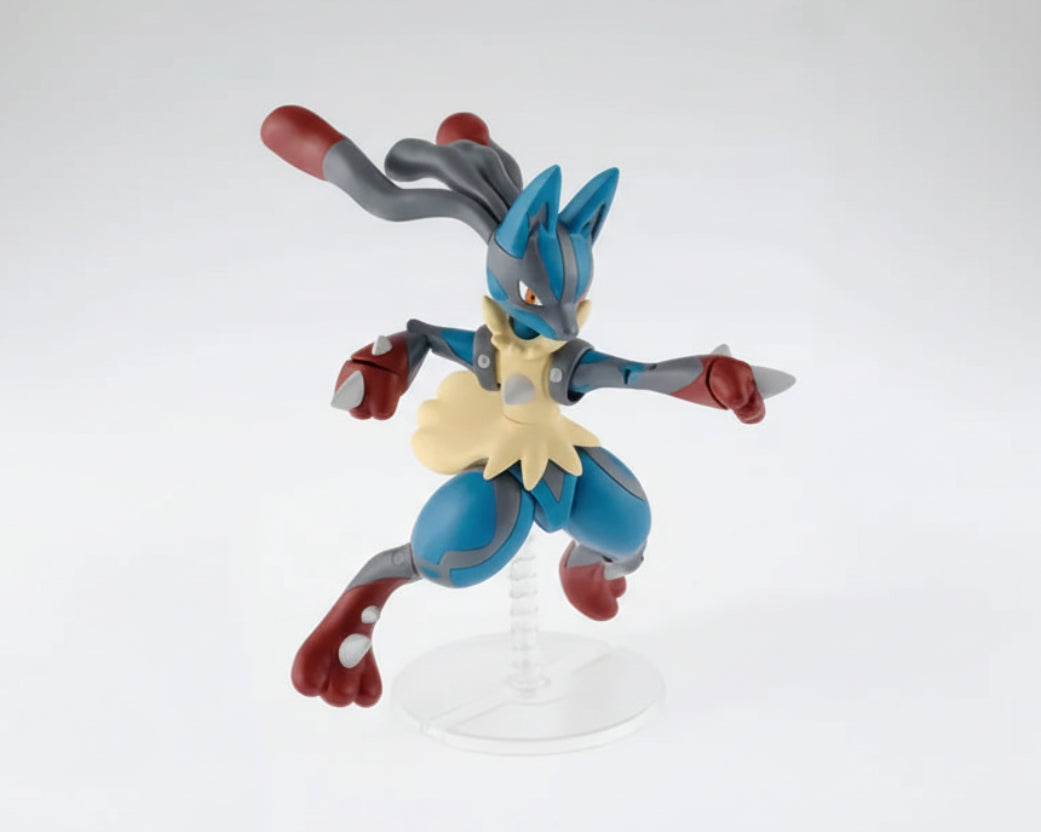 MODEL KIT - MEGA LUCARIO - POKEMON - PLASTIC MODEL KIT - BANDAI