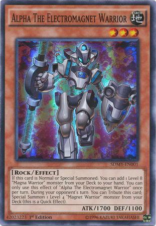 CARD - YU-GI-OH - ALFA, O GUERREIRO IMÃ TEMPORAL SDMY-EN001