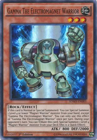 CARD - YU-GI-OH - GAMA, O GUERREIRO IMÃ IMORTAL SDMY-EN003