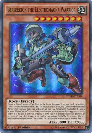 CARD - YU-GI-OH - BERSERKIOM, O GUERREIRO IMÃ IMORTAL SDMY-EN004