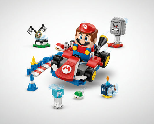 LEGO - MARIO KART MARIO INTERATIVO E KART PADRAO