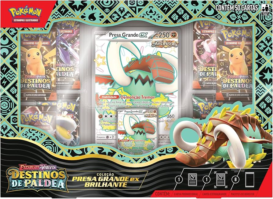 JGS BRINQ CARTON - POKEMON EV4.5 PRESA GRANDE EX - BOX DESTINOS DE PALDEA