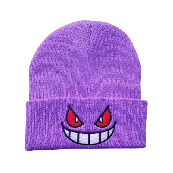 ROUPA - TOUCA GENGAR ROXO BORDADO