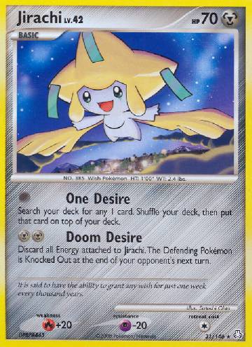 CARD POKEMON - JIRACHI LV42 31/146