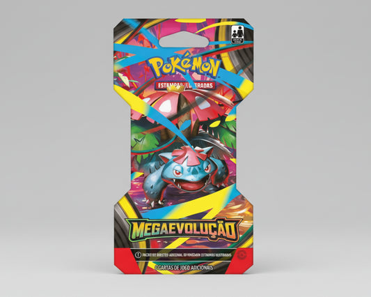 POKEMON - ME01 - BLISTER UNITARIO - MEGAEVOLUCAO - CERTIFICADO FSC
