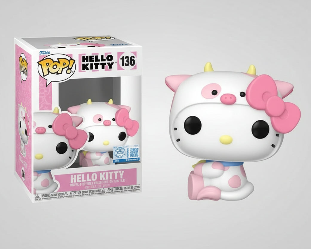 Boneco Funko Pop! Exclusivo Sanrio - Hello Kitty De Vaca