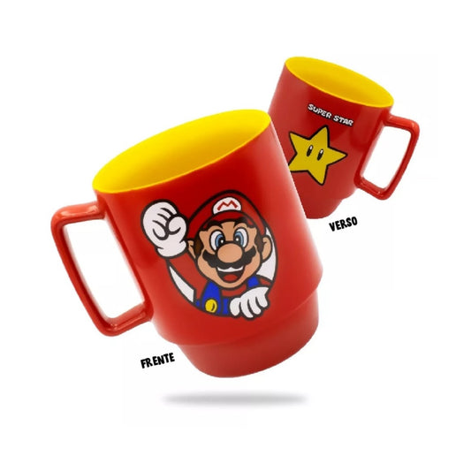 CANECA TINA 400ML MARIO SUPER STAR