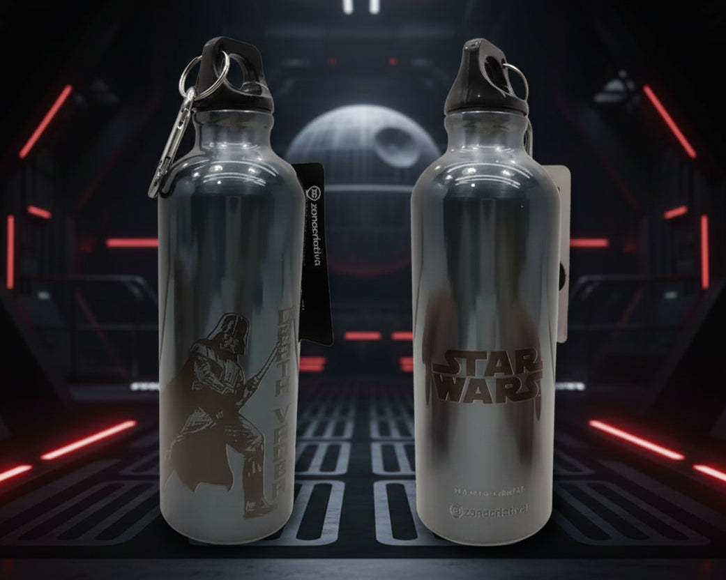 GARRAFA DE ALUMINIO CHUMBO 500ML C/MOSQUETAO DARTH VADER