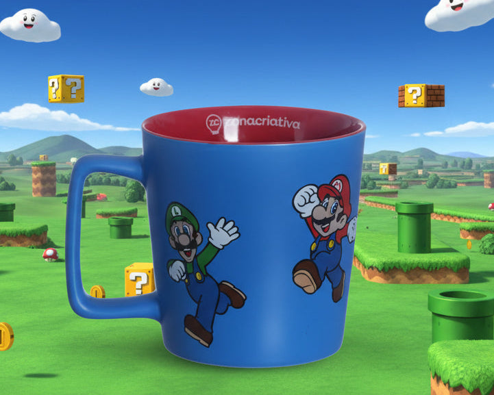 CANECA BUCK 400ML SUPER MARIO