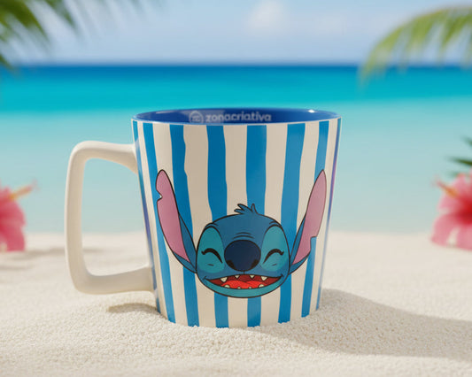 CANECA BUCK 400ML STITCH LISTRADO