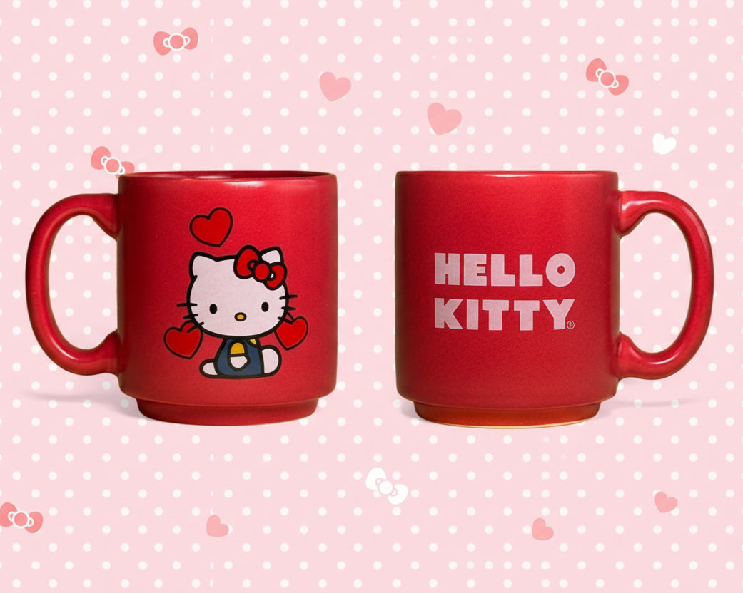 CANECA MINI TINA 100ML HELLO KITTY VERMELHA