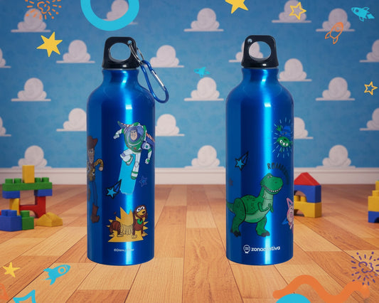 GARRAFA DE ALUMINIO 500ML C/MOSQUETAO TOY STORY