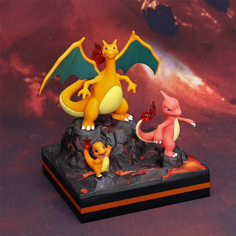 FIGURE - POKEMON CHARMANDER 3 EVOLUTIONS 18CM GK