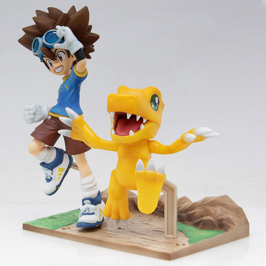 FIGURE DIGIMON ADVENTURE - TAICHI & AGUMON - DXF ADVENTURE ARCHIVES