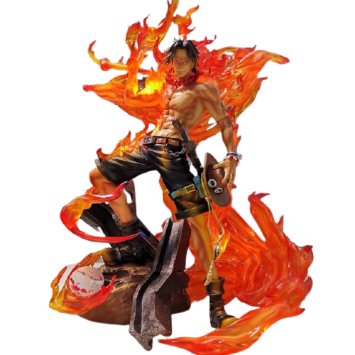 FIGURE ONE PIECE - PORTIGAS D. ACE - GIGANTE COM LED