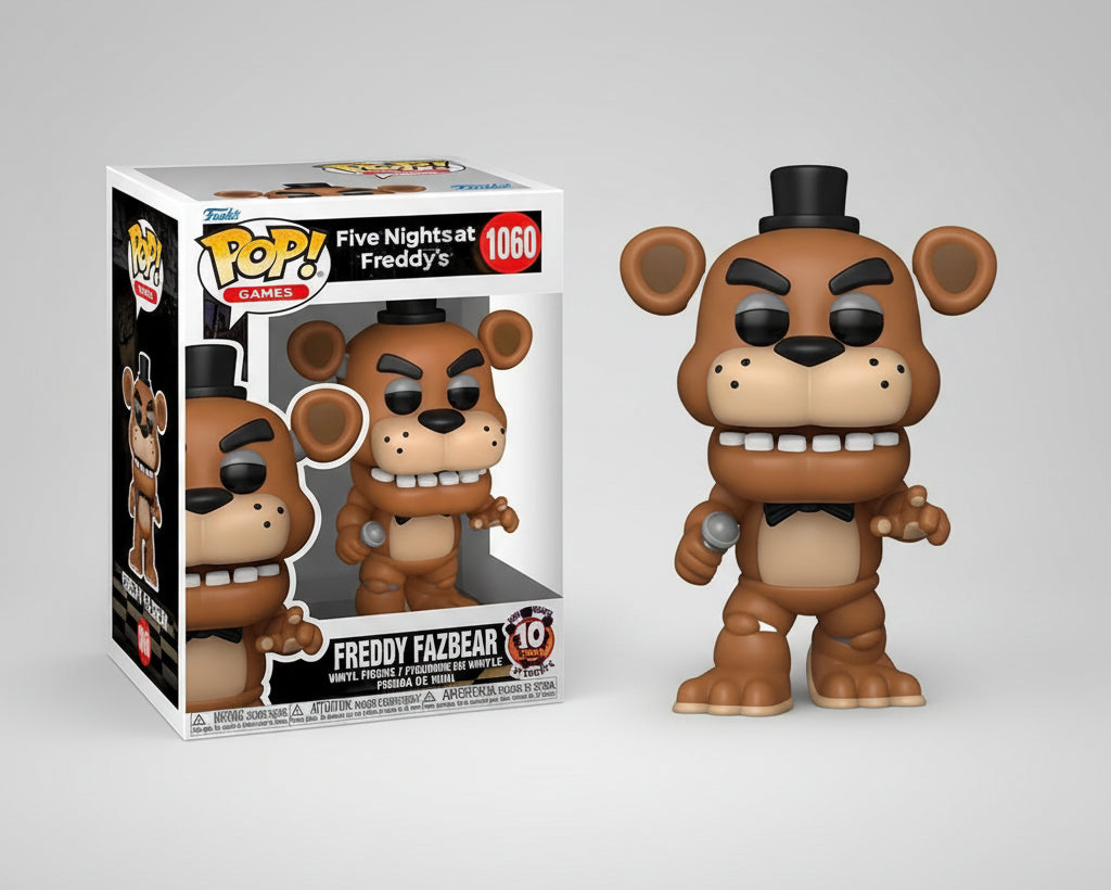 Boneco Funko Pop! Five Nights at Freddy's 10 anos - Freddy Fazbear
